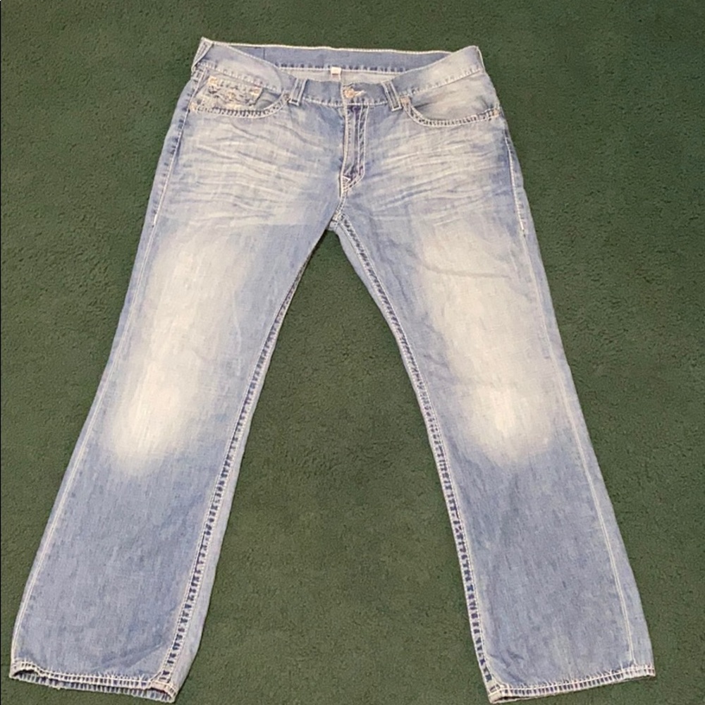 Authentic True Religion Jeans light blue sz 40